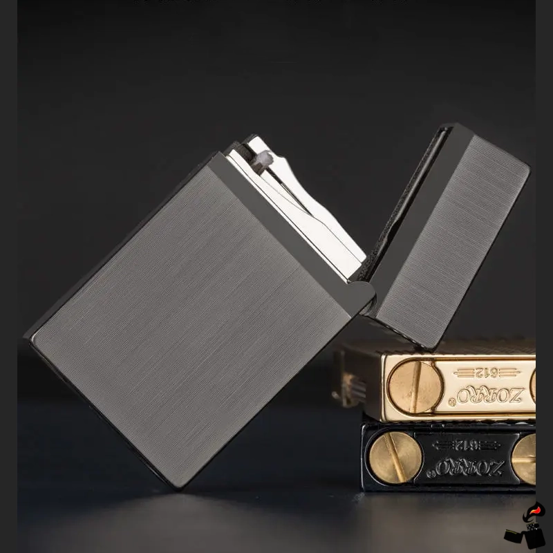 ZORRO Briquet à Essence Finition Brossée et Laquée 6 ZORRO Briquet à Essence Finition Brossée et Laquée Noir 2
