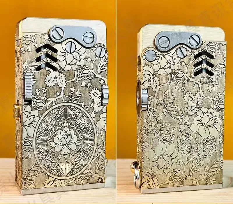 Briquet Mécanique Automatique en Laiton ou Titane 4 Briquet Mécanique Automatique en Laiton ou Titane