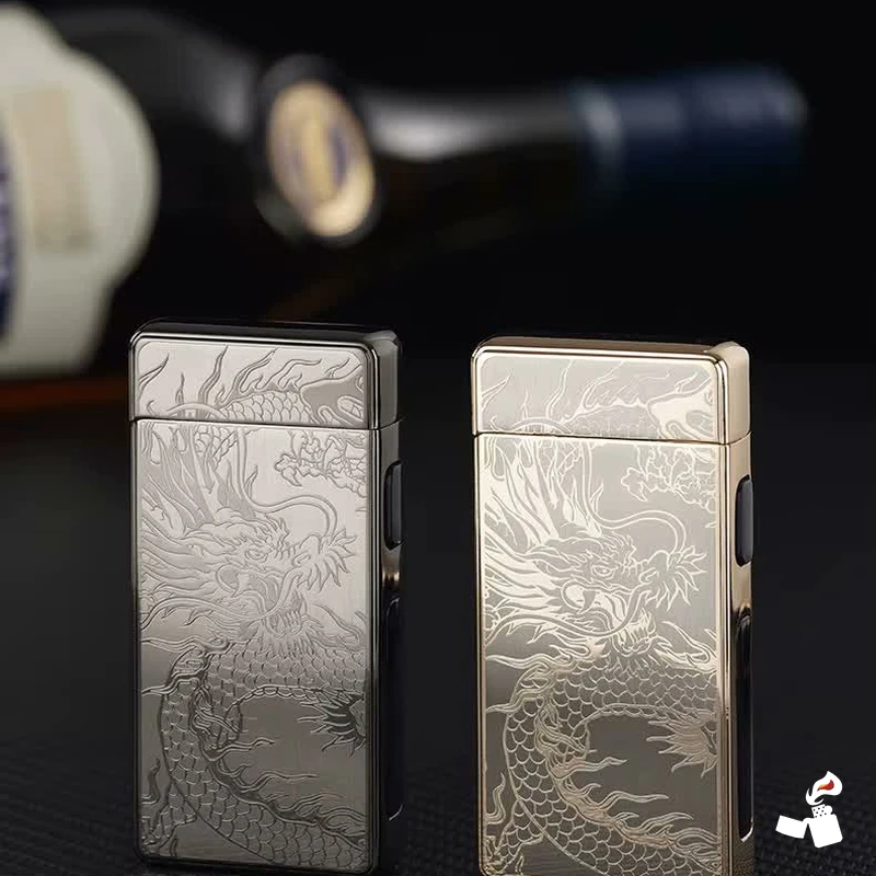 Briquet Électrique Dragon Gravé Double Arc 3 Briquet Électrique Dragon Gravé Double Arc – Image 3