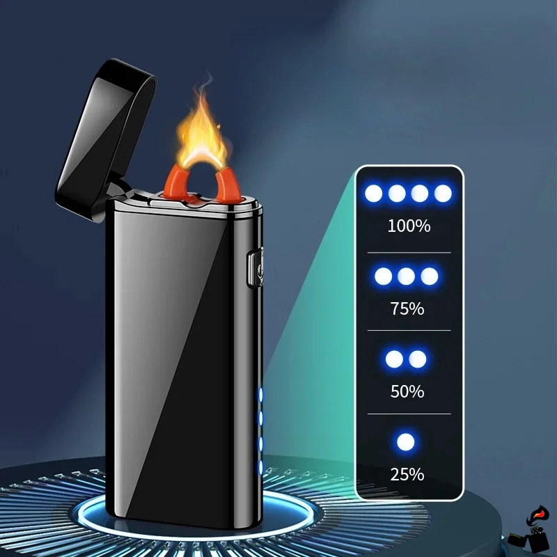 Briquet Électrique Grand Arc USB-C Lampe Torche 5 Briquet Électrique Grand Arc USB-C Lampe Torche Charge LED
