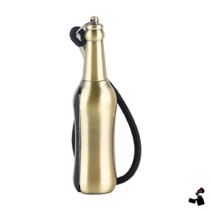 Allumette Permanente Bouteille Porte-Clés, Dorée ou Argentée