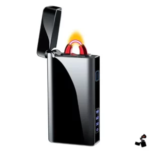 Briquet Électrique Arc en U avec Lampe LED SOS, Recharge USB-C