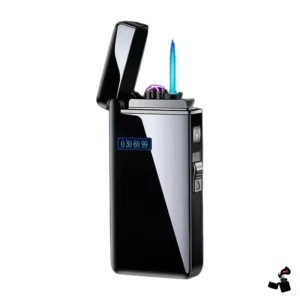 Briquet Hybride Gaz et Double Arc, Jet Torche, Rechargeable USB-C