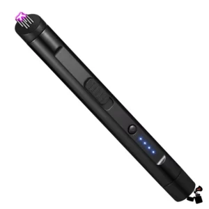 Briquet Long Double Arc avec Lampe Torche, Rechargeable USB-C