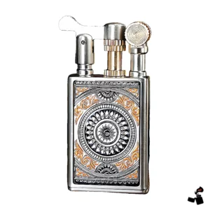 Briquet à Essence à Molette, Façade Gravée