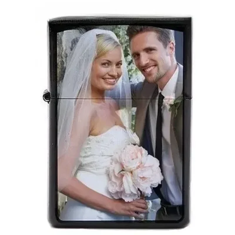 Briquet personnalisé avec photo de mariage imprimée