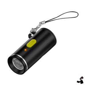 Mini Briquet Porte-Clés à Résistance, Coupe-Vent, Rechargeable USB-C